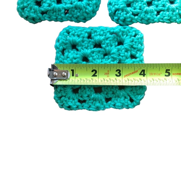 10 Handmade Granny Square Blocks for Afghans, Bags, Hats DYI PROJECTS 4”x 4” - Picture 9 of 13